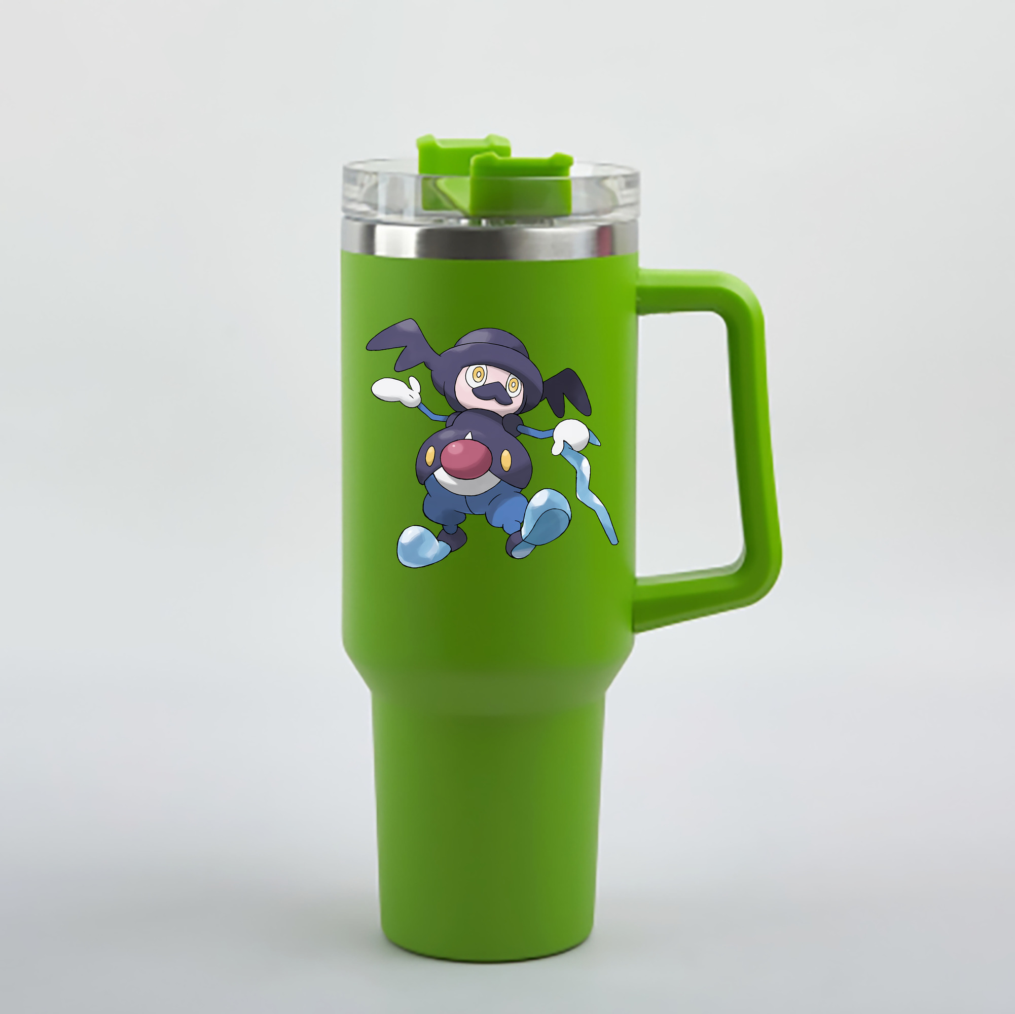 （画像用） ポケットモンスター Pokémon 1200mL車用タンブラー - クリスタルステッカー（プラスチックストロー付き）